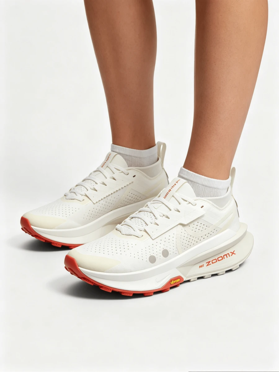 Nike Zegama Trail 2 Lightweight, Comfortable, Breathable, Shock-Absorbing, And Slip-Resistant Running Shoes For Women - White - View 1