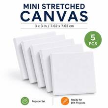 15 buah/5 buah/1 buah Papan Kanvas Mini, Cocok untuk Lukisan Minyak dan Cat Air - Pilihan Ideal untuk Proyek Seni Kecil - Beraneka warna - View 12
