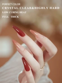 PERFECT COLOR Gel Constructor Autonivelante Cristalino – Curado Rápido, Extensiones de Uñas Suaves, Uso Profesional & Doméstico, Gel UV LED Removible 8ml - transparente - Ver 5