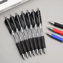 12pcs Large Capacity Neutral Pen Set, 0.5mm Fine Tip, Black Ink, Ballpoint Pen, Comfortable Grip Quick Dry, Smooth Writing, Perfect For Note Taking And Writing, Ideal Office And School Supplies, Birthday, Christmas, Halloween, Valentine's Day, New Year, Friend And Easter Gift! - 12pcs/Set - View 5