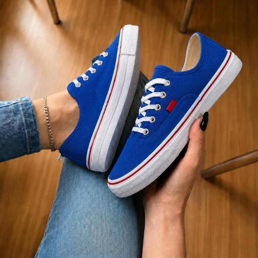 Women Casual Shoes - Royal Blue - View 1