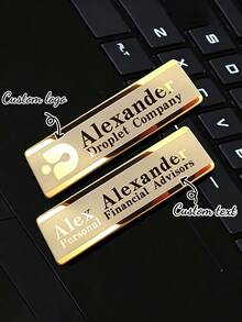 1pc Customizable Stainless Steel Lapel Pin, Professional Engraved Name And Logo Badge For Office School Hospital, Personalized Durable Custom Brooch, Personalized Gift, Custom Enamel Pins, Anti-Tarnish - Multicolor - View 7