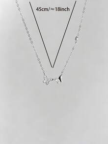1 pieza Collar de mariposa de circonita cúbica de moda, chapado en oro de 18k, estilo minimalista elegante de lujo ligero, adecuado para el uso diario de las mujeres - Mariposa - Ver 6