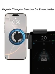 Brand New Magnetic Foldable Car Phone Holder, Suitable For Car Navigation, Universal Dashboard Mount, Magnetic Car Phone Holder, Adjustable And Extendable, Suction Cup Dashboard Phone Holder, Car Accessories - A - View 5