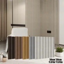 10 miếng giấy dán tường vân gỗ bóng 30x30cm trang trí nhà cửa vân sọc tự dính tấm xốp dán tường cải tạo bề mặt - C - Xem 5