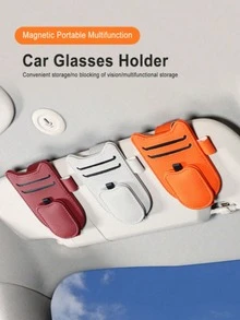 Cat Ear Car Glasses Clip - Multifunctional Clip To Hold Fashion Glasses, Cards And Pens, Compact Space-Saving Car Accessory, - A - View 11