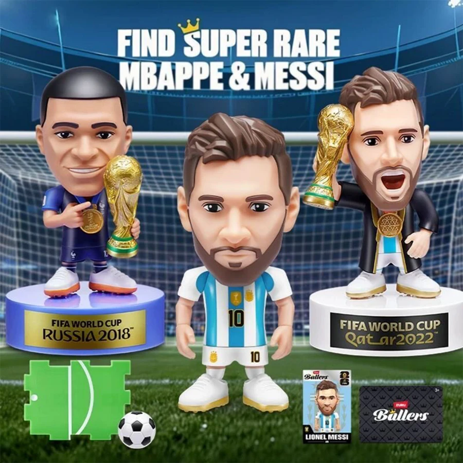 ZURU Bola Kejutan Bintang Sepak Bola Resmi - Kotak Misteri Mainan Koleksi Figur Aksi Sepak Bola (, , Ronaldo) - MultiWarna - View 1