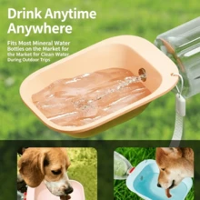 1 Pc Portable Outdoor Pet Water Feeder, Dog Travel Water Cup, Walking Puppy Water Bottle For Outdoor Use - Green - View 3