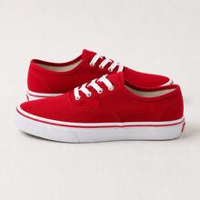Women's Canvas Sneakers, Casual Skate Shoes, Basic Comfortable, Lightweight, And Affordable Everyday Wear. - 紅色 - 查看 4
