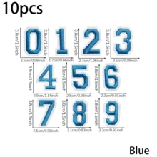 10/20/30pcs Multicolored Embroidered Number Patches, Combination Number Clothing Patches For DIY Decoration On Shirts, Skirts, Pants, Hats, Jeans - Multicolor - View 13