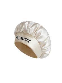 1pc 12 Constellations Beige Satin Hair Care Sleep Cap, Personalized Bonnet, Smooth & Comfortable, Multi-Scene Home Hair Care Luxury Cap - Beige - View 12