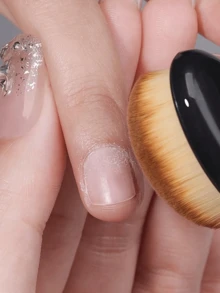 3/2/1pc Black Nail Brush, Cleaning Brush, Mirror Powder Brush, Dusting Brush, Concealer Brush Multi-Function Makeup Brush Set, Soft And Portable - Multicolor - View 5