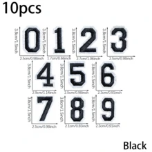 10/20/30pcs Multicolored Embroidered Number Patches, Combination Number Clothing Patches For DIY Decoration On Shirts, Skirts, Pants, Hats, Jeans - Multicolor - View 17