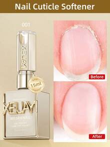 XEIJAYI Xiejia Yi 2入/15ml 指甲軟化劑與角質去除劑，適用於指甲護理，直接預防倒刺、去除繭皮、軟化指甲、滋潤並軟化指甲，適合美甲沙龍療程前的指甲護理 - 白色 - 查看 3