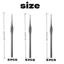 30pcs Dom Delfim Miniature Detail Painting Brush Set, Small Fine Model Brushes, Suitable For Acrylic, Watercolor, Digital Oil Painting And Doll Models - Sets - View 2