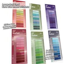 1pc Gradient Color Index Tab Sticky Notes, Reusable Writable Page Marker Flags With Ruler, Loose-Leaf Notebook Divider Labels, Multi-Color Book Marking Stickers, Suitable For Office, School, Journal Classification School Supplies - one-size - View 2