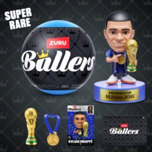 ZURU Bola Kejutan Bintang Sepak Bola Resmi - Kotak Misteri Mainan Koleksi Figur Aksi Sepak Bola (, , Ronaldo) - MultiWarna - View 5