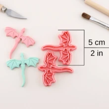 Flying Dragon Polymer Clay Cutting Mold, Mythical Dragon Shaped Clay Mold, For Earrings And Pendants, Fantasy Treasure Making Tool, DIY Polymer Clay Craft Mold - Dragon - View 7