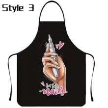 Adjustable Personalized Nail Art Pattern Apron, Suitable For Nail Technicians, Nail Salon Workers, Baking Enthusiasts, Housewives, Home Kitchen, Nail Salon Uniform, Perfect Gift For Nail Art Lovers - Multicolor - View 11