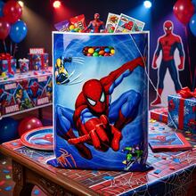 Marvel 1set/10pcs Bolsas de regalo para fiesta de cumpleaños de Spider Man, Bolsas de dulces de Spider Man, Bolsas de dulces, Suministros para fiesta de cumpleaños, Y decoraciones, Regalos perfectos para cumpleaños y días festivos Regalo de Año Nuevo, Regalo del Día de San Valentín, Regalo de Pascua - Ver 10