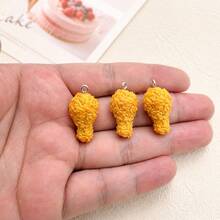 10 Stücke Hühnerschenkel Charms, geeignet für DIY Schmuckherstellung, perfekt für Ohrringe, Halsketten, Taschendekoration und Schlüsselanhänger Accessoires - Verschiedenfarbig - Übersicht 9