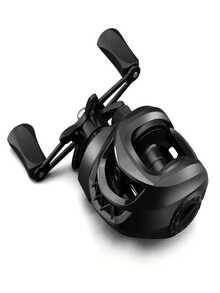 1pc Multi-Functional Baitcasting Fishing Reel, Baitcasting Reel, 12-Level Adjustment Ceramic Line Guide - Suitable For Ambidextrous Use, 7.2:1 Gear Ratio, Applicable For Freshwater And Saltwater Fishing - Black - View 10