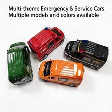 1pc City Car Simulation Toy: 4 Models To Choose From, Doors Can Open, Exquisite Appearance; Children's Favorite; Children's Toy Gift - Multicolor - View 2