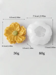 DIY Aromatherapy Candle Silicone Mold - 3D Rose Flower Shaped Handmade Soap Plaster Mold - Creative Handmade Gift - Beginner Friendly - Flower Candle Mold - View 11