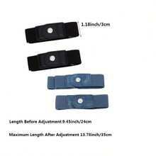 1set Women's Casual Belt, Simple Short Elastic Belt, Buckle-Less Stretch Belt - Suitable For Both Men And Women; Fits Trousers. Available In 6 Colors To Match Various Styles. - Multiple Styles - View 4