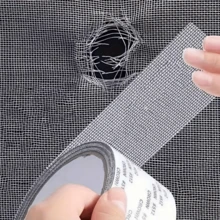 Window Mesh Repair Tape, Self-Adhesive Strong Mesh Patch, 5cm Wide X 2m Long, Ideal For Hole Repairs, Durable Window Covering Fix - Multicolor - View 2