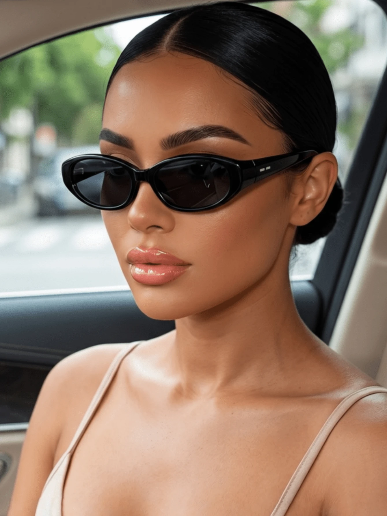 1 Pair Of Women's Personalized, Exquisite Plastic Geometric Fashion Eyewear, Perfect For Rave Parties, Street Photography, Tropical Beach Getaways, Su - Multicolor - View 1