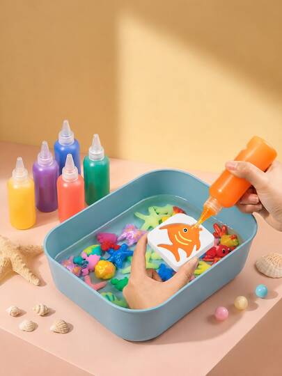 1 set de jouet d'eau magique, jouet artisanal d'éléments d'eau cristalline magique DIY, jouet éducatif DIY, bébés d'eau - cadeau d'anniversaire, jouet d'été, cadeau de vacances, cadeau parfait, jouets et jeux best-seller