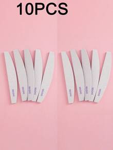 10/5/1pc Professional Crescent Nail File (180/240 Grit) - Manicure Supplies, Nail Tools And Nail Care Products. Suitable For Trimming Natural Nails, Acrylic Nails, UV Gel Nails, As Well As Removing Nail Polish And Foot Care. - Multicolor - View 10