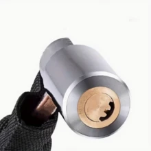 1 buah Gembok Rantai Stainless Steel, Gembok Sepeda Anti-Pencurian untuk Sepeda Balap dan Sepeda Gunung, Lebih Ringan dan Lebih Aman - kunci rantai - View 7
