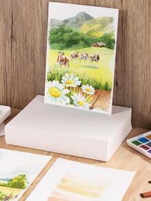 20/50 Sheets A4 Watercolor Paper, Cotton Textured White Blank Drawing Paper. Perfect For Students And Artists, Suitable For DIY Crafts, Sketching, Handwriting And Watercolor Painting. High Quality Paper, Suitable For School, Office And Back To School Use - Watercolor Paper - View 10