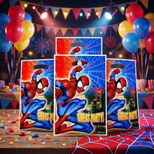 Marvel 1套/10個蜘蛛人生日派對禮物袋、蜘蛛人糖果袋、糖果袋、生日派對用品與裝飾，完美的生日與節日禮物、新年禮物、情人節禮物、復活節禮物 - 查看 9