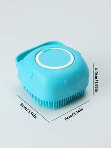 1pc Soft Silicone Bath Brush, Gentle Exfoliation And Massage, Efficient Home Bathing Tool - Multicolor - View 8