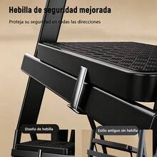 Portable 5-Step Tubular Folding Ladder - Black - View 4
