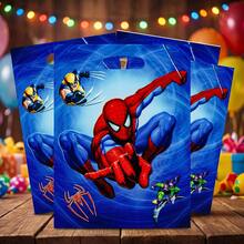 Marvel 1套/10個蜘蛛人生日派對禮物袋、蜘蛛人糖果袋、糖果袋、生日派對用品與裝飾，完美的生日與節日禮物、新年禮物、情人節禮物、復活節禮物 - 查看 12