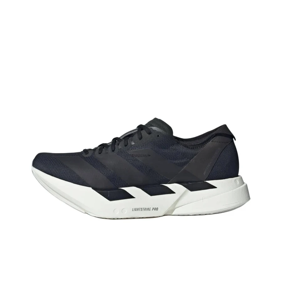 Adidas Adizero Adios Pro 4 舒適百搭 織物 低筒 馬拉松長跑跑步鞋 男款 - 黑色 - 查看 1