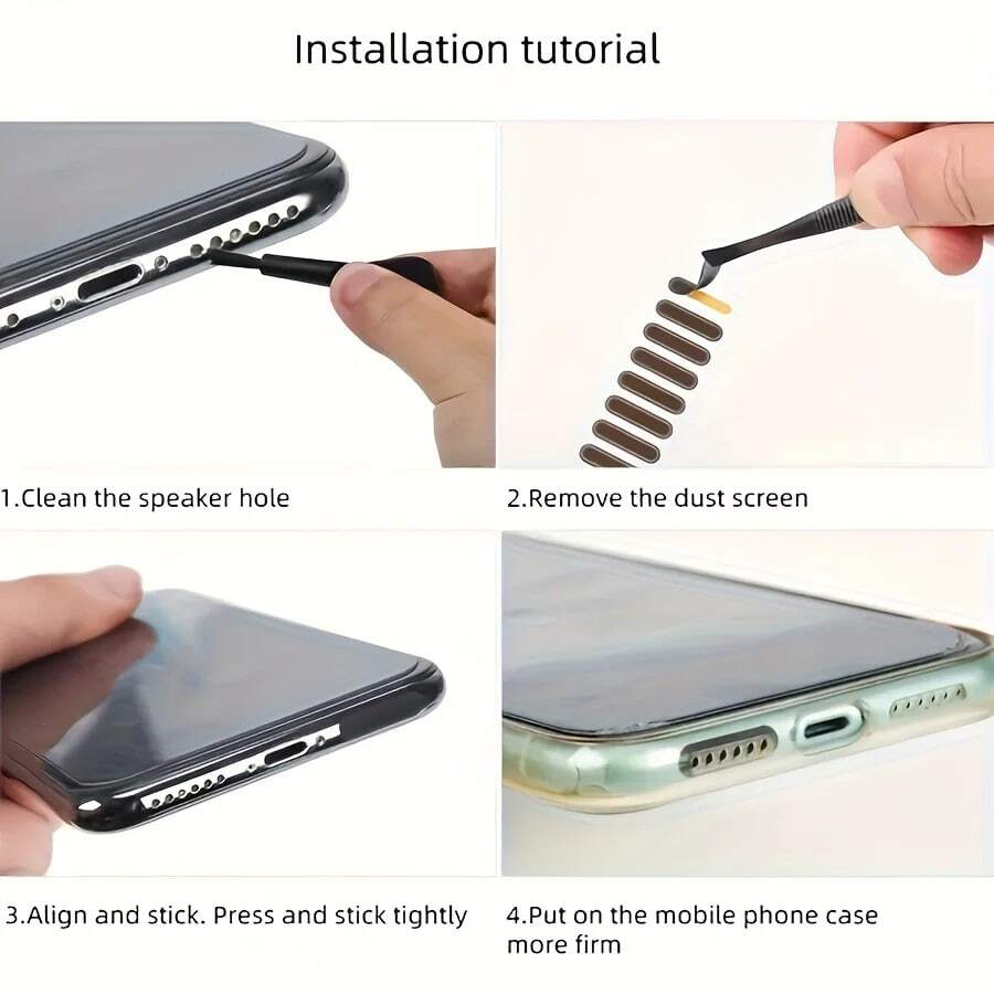 Charging Port Dust Plug Cleaning Brush Multi Pcs Mobile Phone Cleaner Tool Kit, Multi-Size Soft Brush Dustproof Set For Removing Debris From Phone S*Msung Xia*Mi Lightning Type C Ports And Speaker Holes - Multicolor - View 1