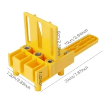 41/38/8/1件手持式木工鑽孔定位工具組，多功能專業家用鑽孔導向工具組，可調節木工鑽孔輔助工具組－精準定位、塑膠防滑設計、無需電池，適用於家具、木工、DIY愛好者及各領域專業人士，方便的專業鑽孔男士工具，手持式木材定位鑽孔園藝工具，防滑不傷家具鑽孔工具 - 多款式 - 查看 7