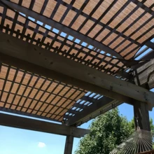1件裝棕色加密遮陽網與遮陽布,多種尺寸,適用於陽台、圍欄、庭院、花園、戶外車庫、游泳池、動物舍,遮陽、降溫且透氣的遮陽網布(遮陽率約90%) - 1件遮陽網 - 查看 9