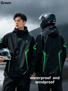 Zhengyu Industrial (Jiangsu) Co., Ltd 時尚耐磨雨衣套裝男女通用，防水防風雨衣外套與雨披，適用於旅行、健行、露營、徒步、釣魚與騎單車 - 多款式 - 查看 2