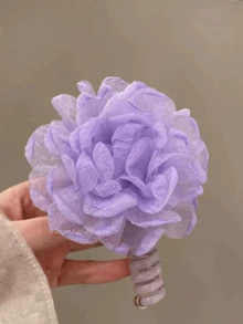 1件夏季浪漫仙女玫瑰螺旋髮圈 編髮工具 高彈性髮繩 - 彩色 - 查看 7