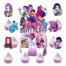 1/24/25pcs 2026 New K-Pop Girl Group Decorative Cards, Themed Desktop Display, Birthday And Fan Party Decoration Accessories, K-Pop Fan Collection Gift - Multicolor - View 2