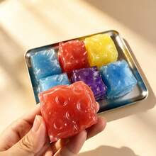 1pc Ice Cream Soft Clay Cheese Squeeze Toy, Malleable Sensory Toy, Non-Rebounding Ice Cream Handmade Ball, Makes Squeaky Sound When Squeezed, Soft And Fluffy Stress Relief Toy, Perfect Gift, Holiday Gift, Birthday Gift - Multicolor - View 5