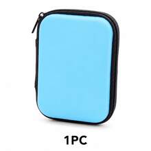4 piezas/2 piezas/1 pieza Caja de almacenamiento portátil de carcasa dura, bolsa organizadora electrónica mini con cremallera y bolsillo de malla, bolsa de almacenamiento compacta para auriculares, cables y cargadores, bolsa portátil de viaje, adecuada para auriculares, cables USB, accesorios pequeños, almacenamiento en escritorio y bolsa - Multicolor - Ver 9