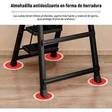 Portable 5-Step Tubular Folding Ladder - Black - View 7