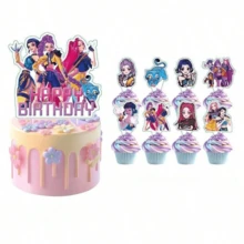 1/24/25pcs 2026 New K-Pop Girl Group Decorative Cards, Themed Desktop Display, Birthday And Fan Party Decoration Accessories, K-Pop Fan Collection Gift - Multicolor - View 4